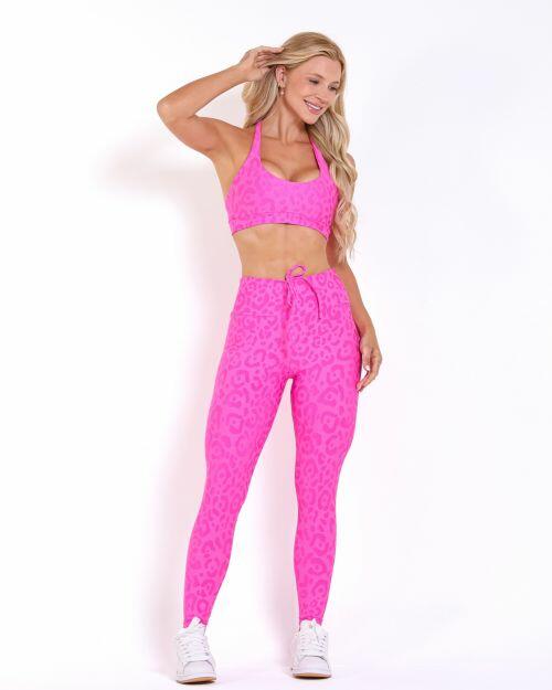 Conjunto Calça Legging Empina New Onça Fit + Top Jhully