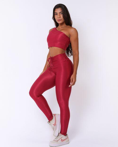 Conjunto Calça Legging Empina Compressão + Top Paloma