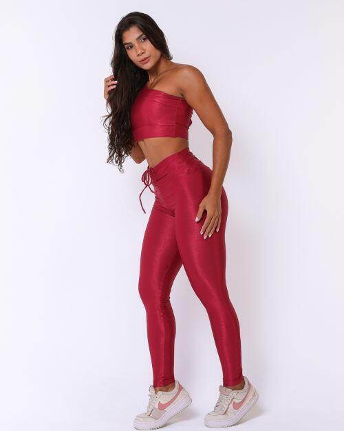 Conjunto Calça Legging Empina Compressão + Top Paloma