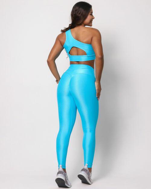 Conjunto Calça Legging Empina Compressão + Top Paloma