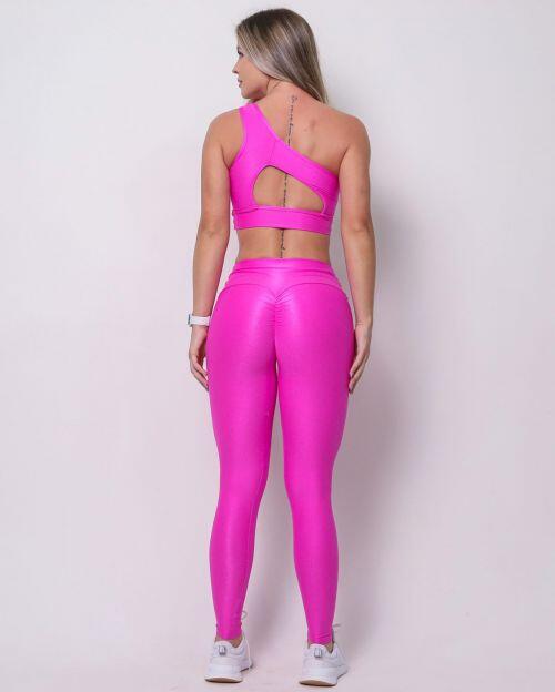 Conjunto Calça Legging Empina Compressão + Top Paloma