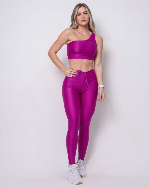 Conjunto Calça Legging Empina Compressão + Top Paloma