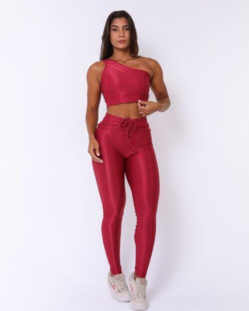 Conjunto Calça Legging Empina Compressão + Top Paloma