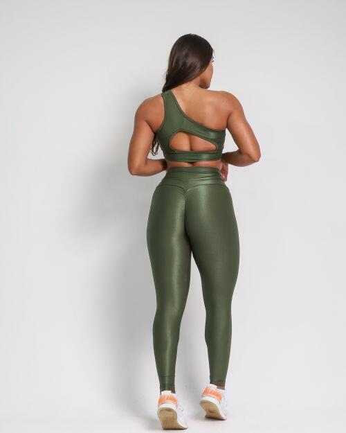 Conjunto Calça Legging Empina Compressão + Top Paloma
