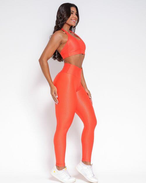 Conjunto Calça Empina Slim Compressão + Top Jhully