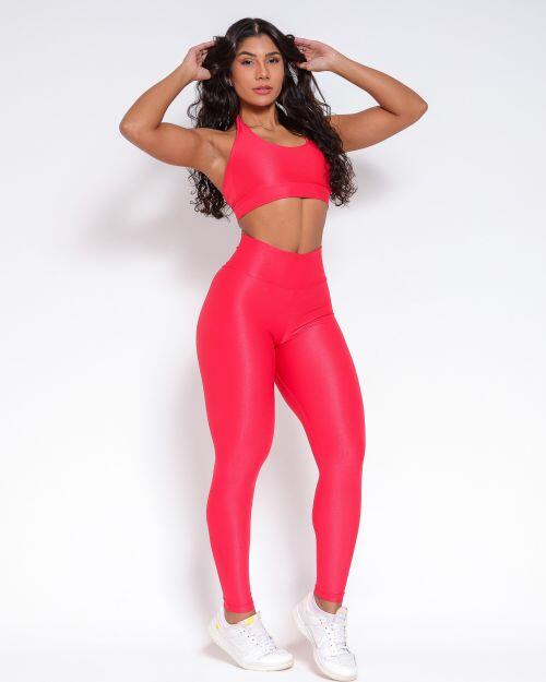 Conjunto Calça Empina Slim Compressão + Top Jhully
