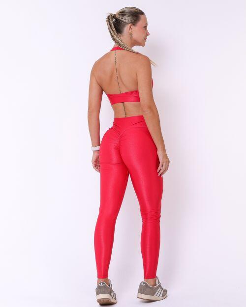 Conjunto Cal�a Legging Empina Compress�o + Top Jhully