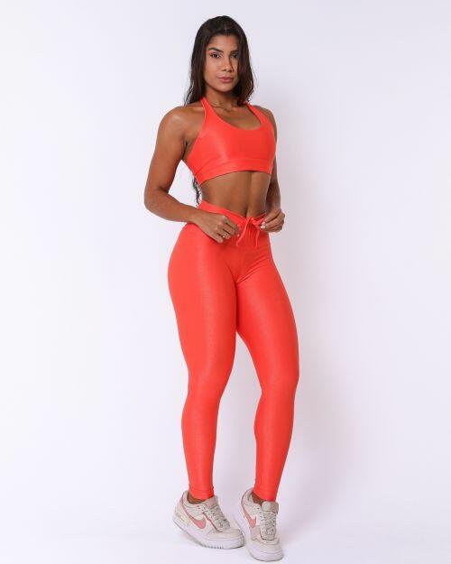 Conjunto Cal�a Legging Empina Compress�o + Top Jhully