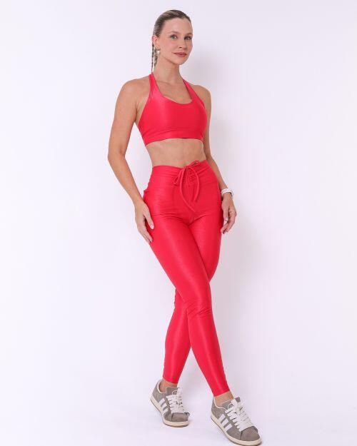 Conjunto Cal�a Legging Empina Compress�o + Top Jhully
