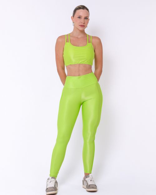 Conjunto Cal�a Legging Empina Vivo C�s Reto Compress�o + Top Lari