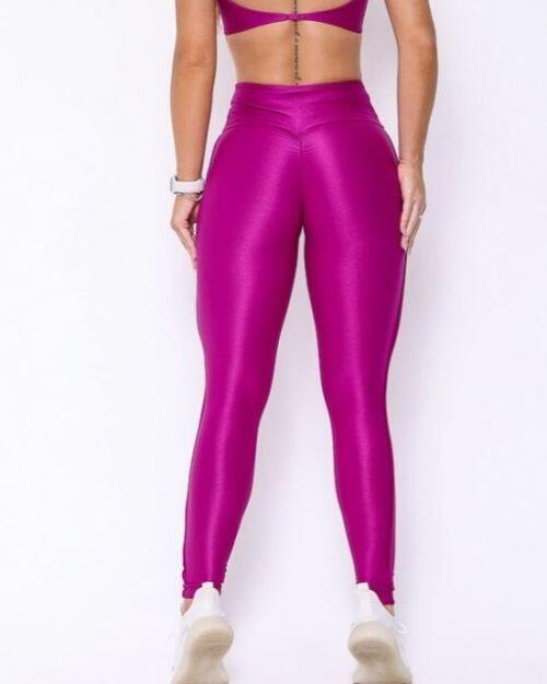 Calça Legging Empina Vivo Cós Reto Compressão