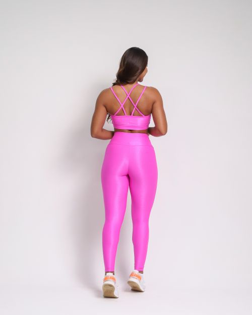 Conjunto Cal�a Legging B�sica Compress�o + Top Vivi