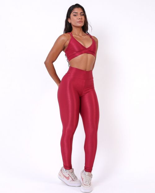Conjunto Cal�a Legging B�sica Compress�o + Top Vivi