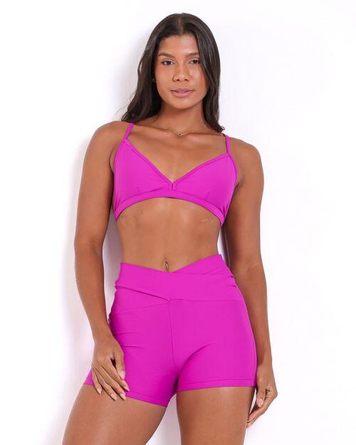 Conjunto Short Básico Cós Cruzado Light + Top Rafa