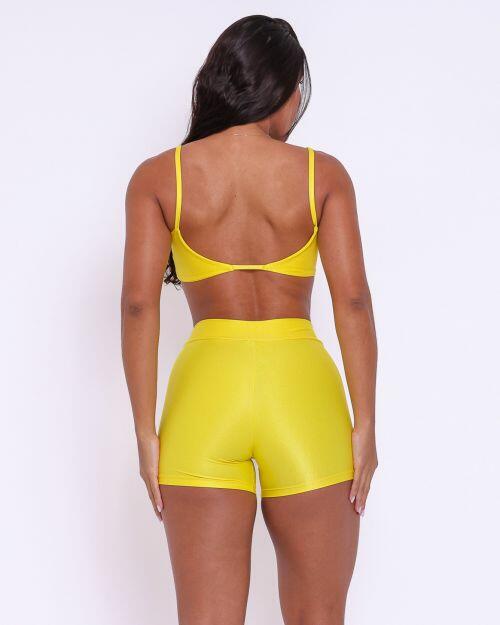 Conjunto Short Básico Cós Fino Compressão + Top Ju