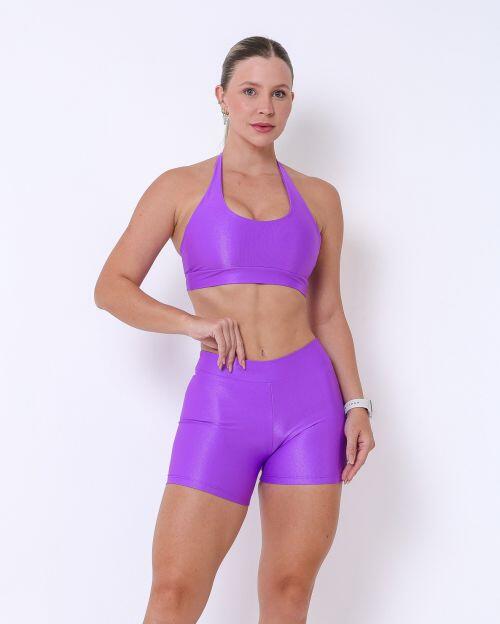 Conjunto Short B�sico C�s Fino Compress�o + Top Jhully