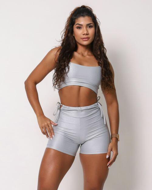 Conjunto Short Empina Ajuste Compressão + Top Bruna