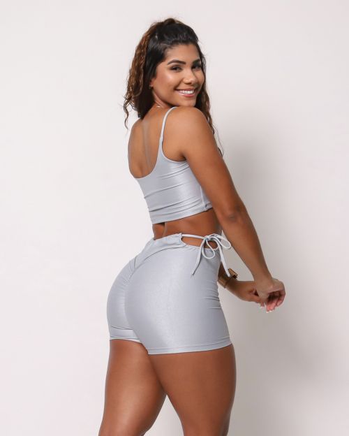 Conjunto Short Empina Ajuste Compressão + Top Bruna