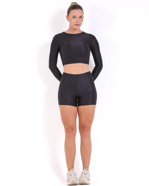 Conjunto Short Básico Curtinho Compressão + Top Maria