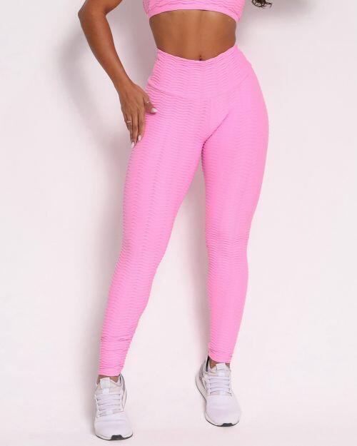 Cal�a Legging B�sica Textura Ondas