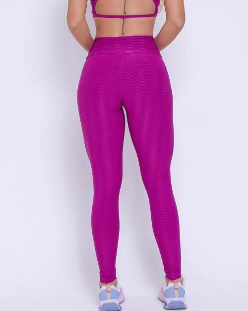 Calça Legging Básica Textura Ondas