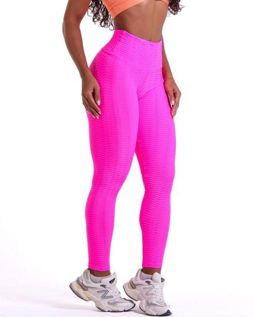Cal�a Legging B�sica Textura Ondas