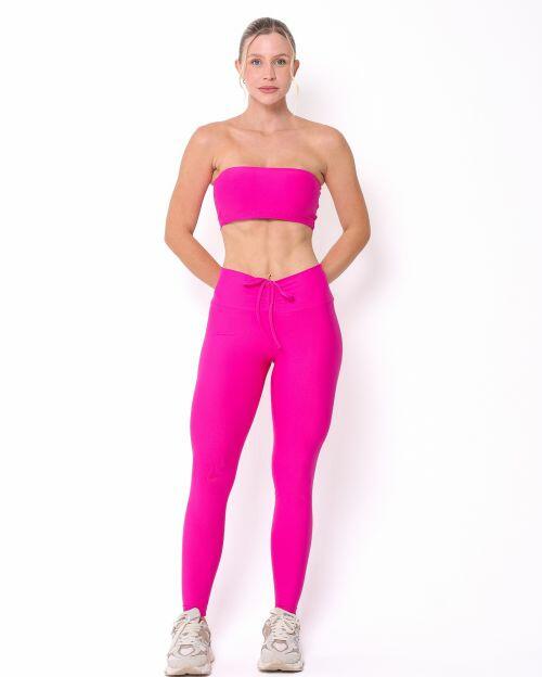 Conjunto Calça Legging Empina Light + Top Faixa