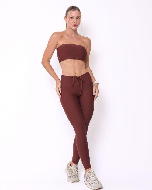 Conjunto Calça Legging Empina Light + Top Faixa