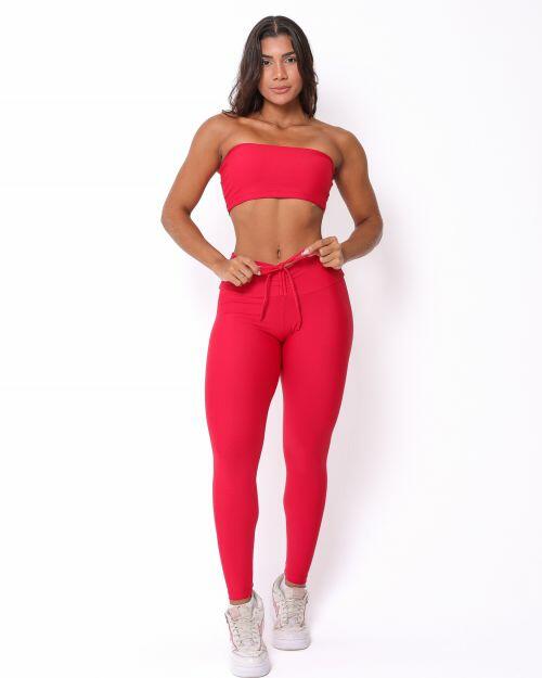 Conjunto Calça Legging Empina Light + Top Faixa