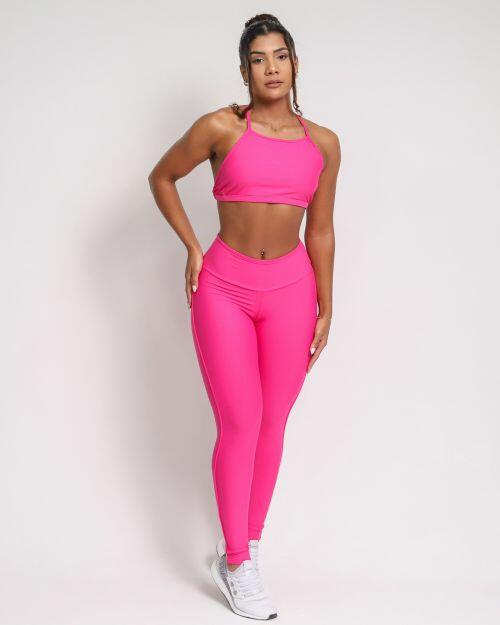 Conjunto Cal�a Legging Empina Vivo C�s Reto Light + Top Paula