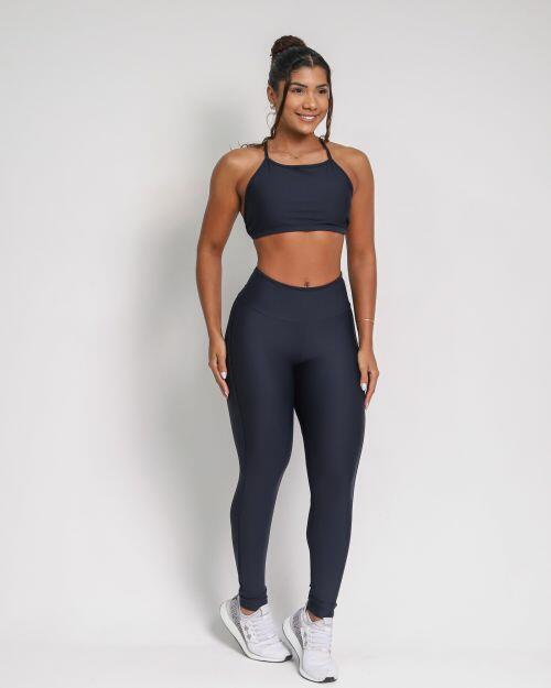 Conjunto Cal�a Legging Empina Vivo C�s Reto Light + Top Paula
