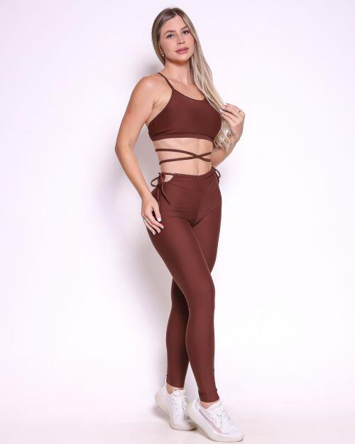 Conjunto Calça Empina Ajuste Light + Top Paula