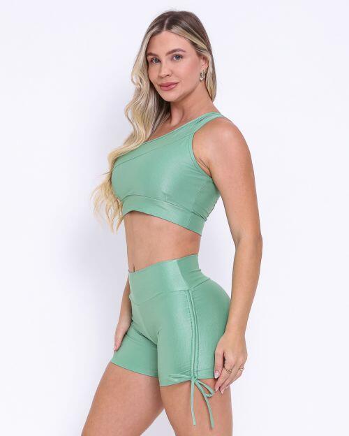 Conjunto Short Cross Compress�o + Top Paloma