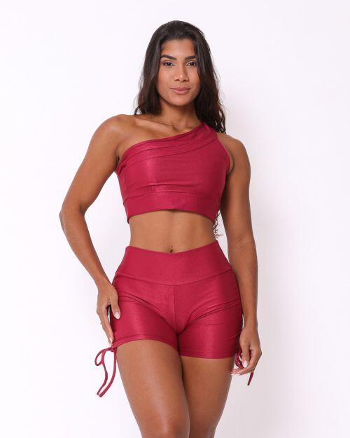 Conjunto Short Cross Compress�o + Top Paloma