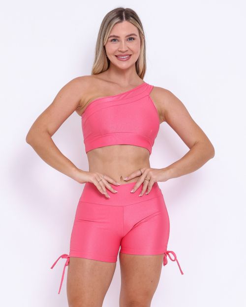 Conjunto Short Cross Compress�o + Top Paloma