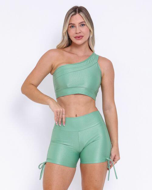 Conjunto Short Cross Compress�o + Top Paloma