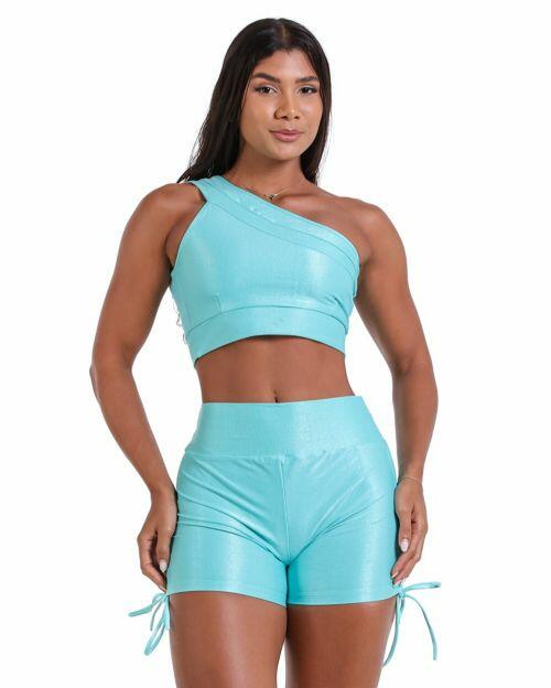 Conjunto Short Cross Compress�o + Top Paloma