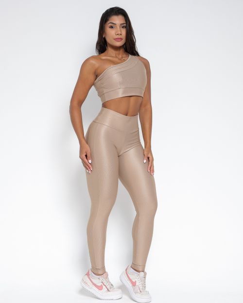 Conjunto Cal�a Legging B�sica Compress�o + Top Paloma