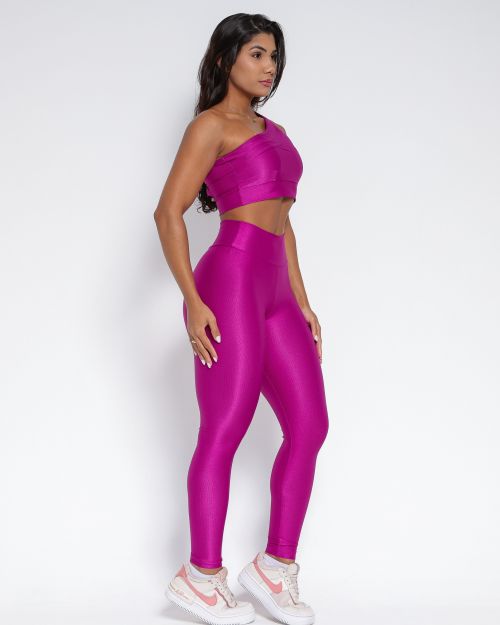 Conjunto Cal�a Legging B�sica Compress�o + Top Paloma