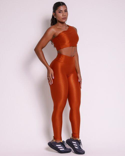 Conjunto Cal�a Legging B�sica Compress�o + Top Paloma