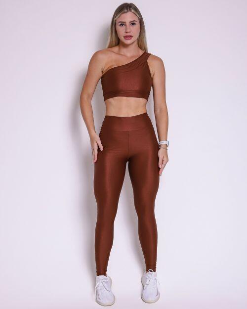 Conjunto Cal�a Legging B�sica Compress�o + Top Paloma