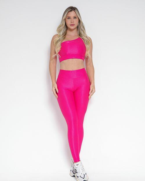 Conjunto Cal�a Legging B�sica Compress�o + Top Paloma