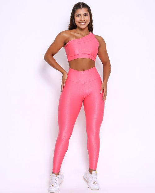 Conjunto Cal�a Legging B�sica Compress�o + Top Paloma
