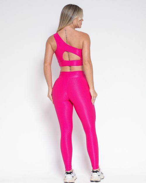 Conjunto Cal�a Legging B�sica Compress�o + Top Paloma