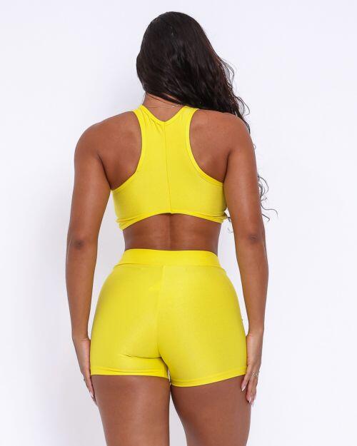 Conjunto Short Básico Cós Fino Compressão + Top Sofia