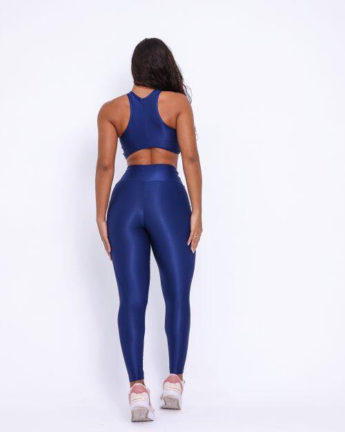 Conjunto Calça Legging Básica Bolso Compressão + Top Sofia