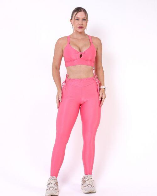 Conjunto Calça Empina Ajuste Compressão + Top Karol