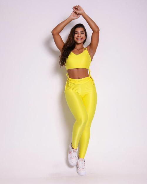 Conjunto Calça Empina Ajuste Compressão + Top Lari