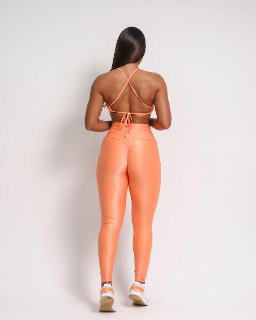 Conjunto Calça Legging Empina Compressão + Top Paula