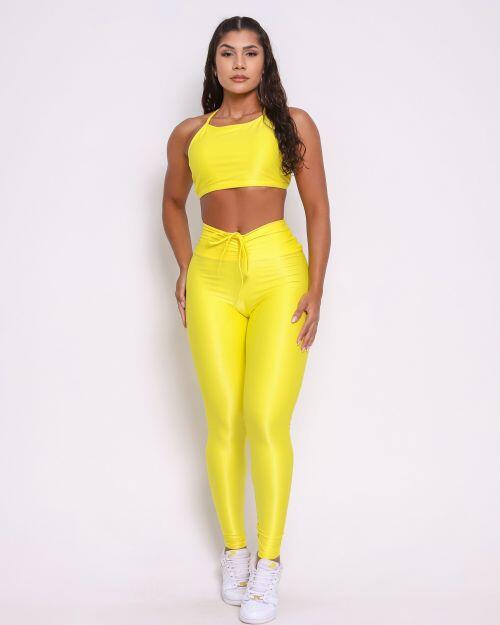 Conjunto Calça Legging Empina Compressão + Top Paula